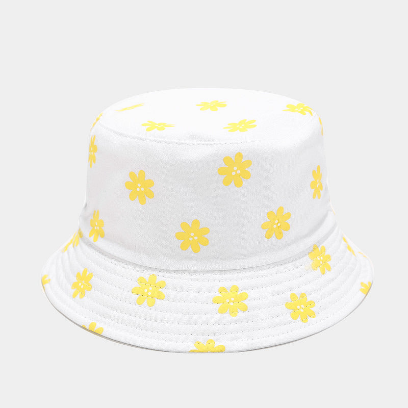 Printed fisherman's outdoor reversible sun hat